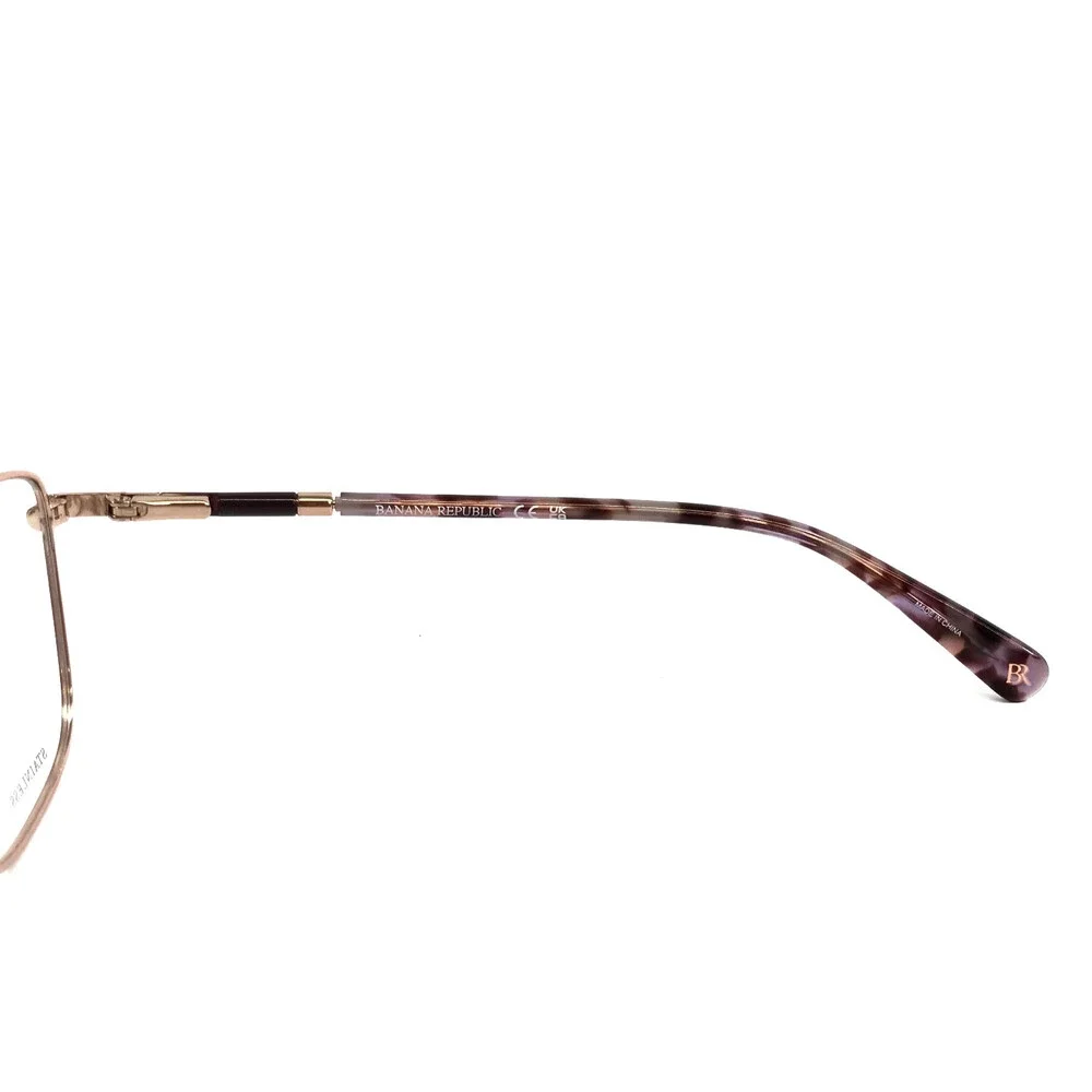 Banana Republic Eyeglasses Frame BR224 SK4 Brown Pink Cat Eye Wire Rim 52-16-140